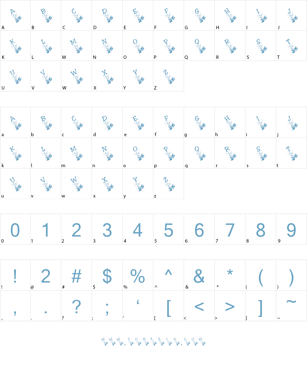 KR Jack In The Box Font Character